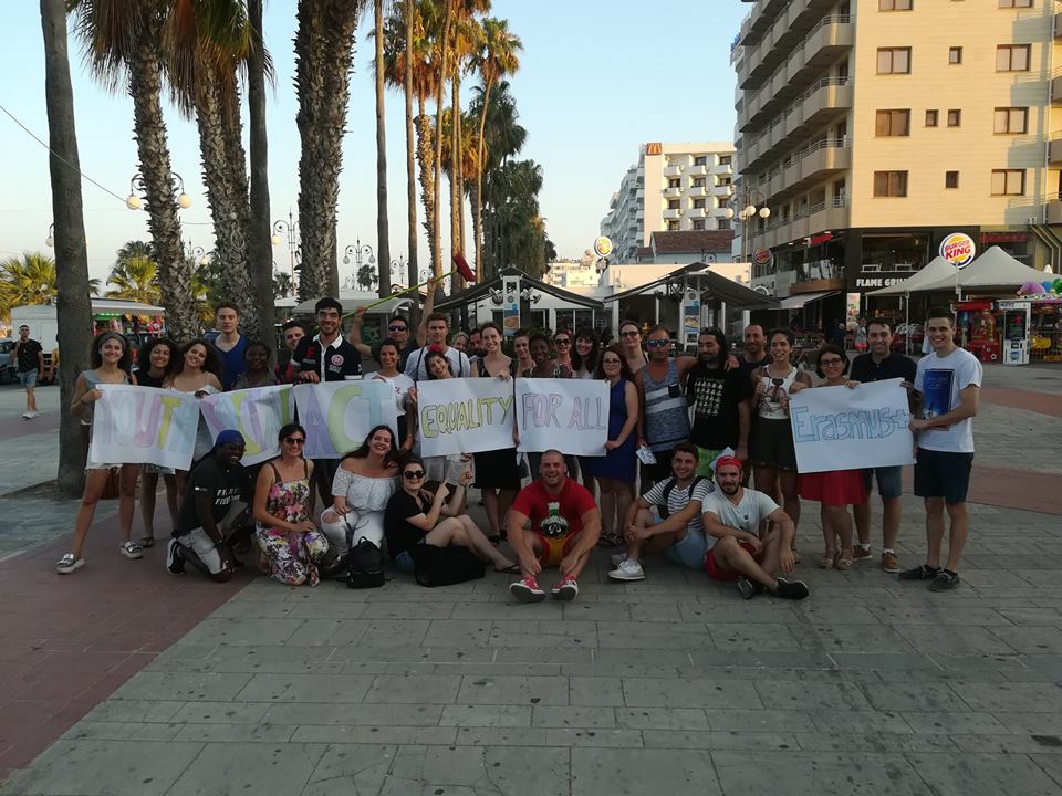 1. Fight only to achieve your dreams not to abuse other peopleYoutSocialAct Erasmus TC in Cyprus flashmob Equality4All