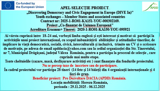 0. APEL SELECTIE